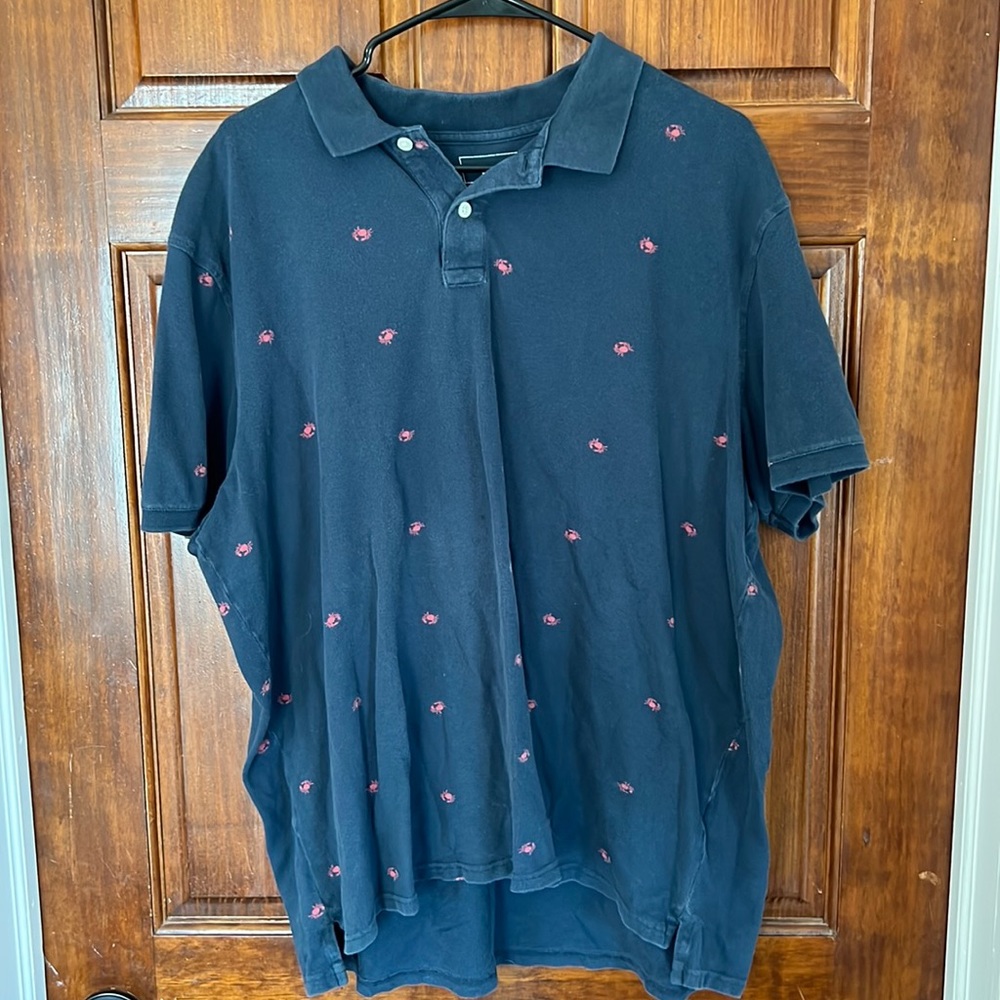 Sonoma Men's Crab Print Polo Shirt